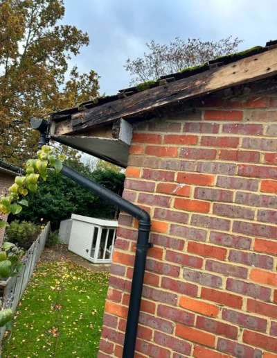 removing-old-rotten-gutter